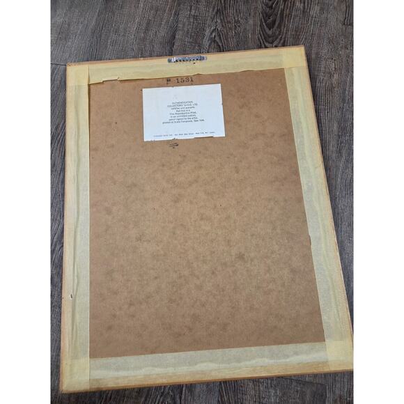 Ruth Baderian Yellow Flowers Mat Framed Collector's Guild Authentic Pencil Signe - Picture 3 of 4